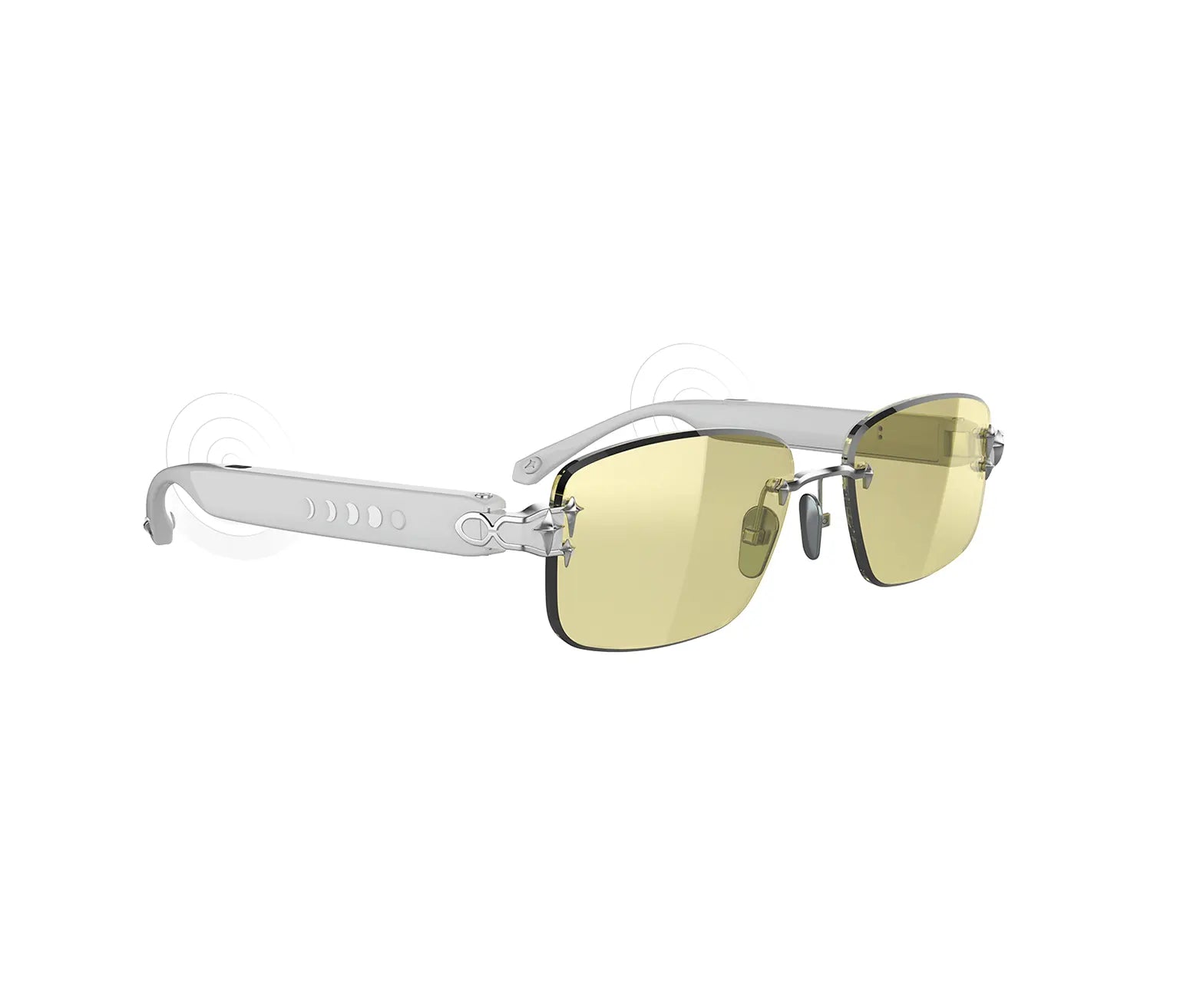 Aura Energy White Silver Instant Color Changing Glasses