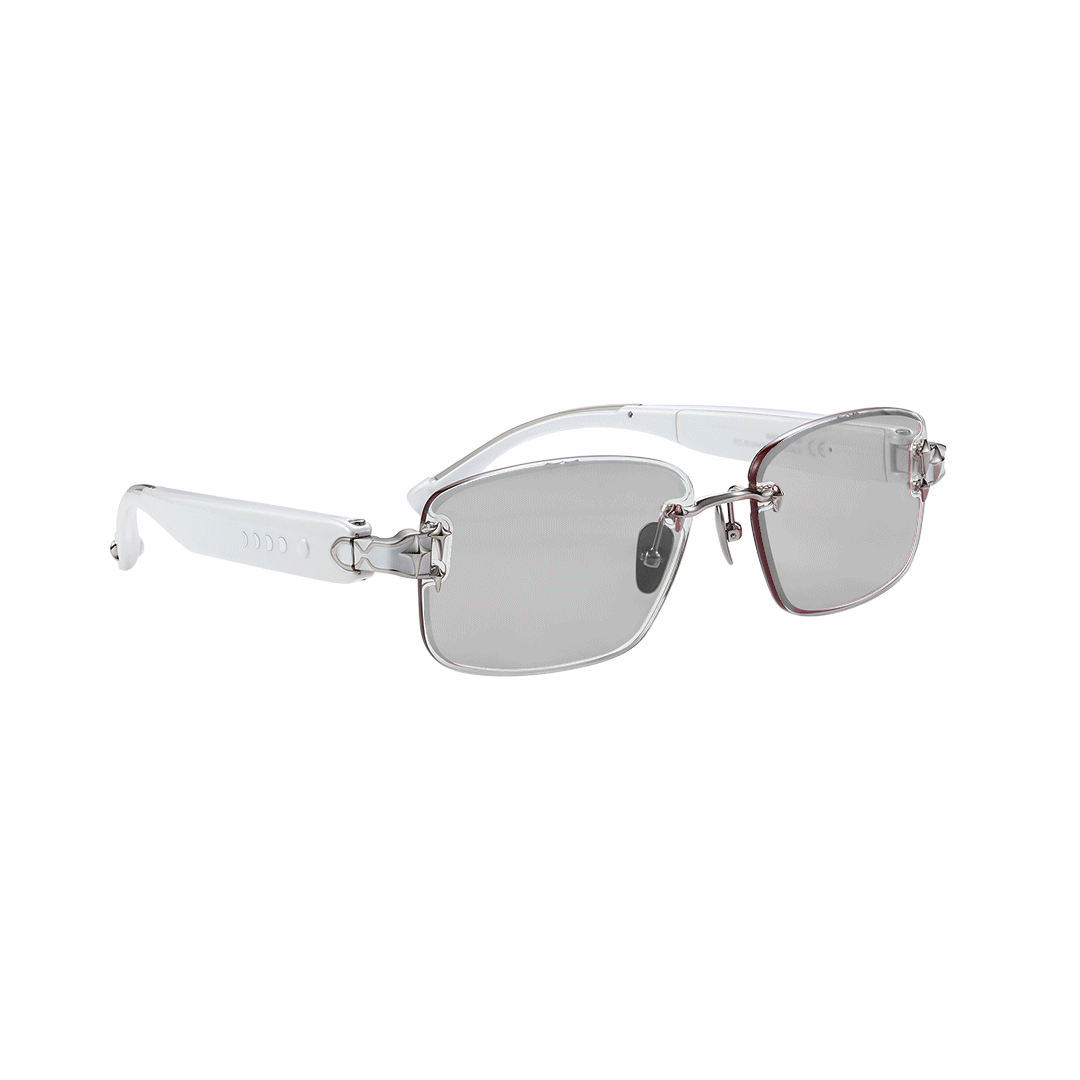 Lunettes De Soleil HK Army Turbo - Ice Clear - Blanc - Neuves