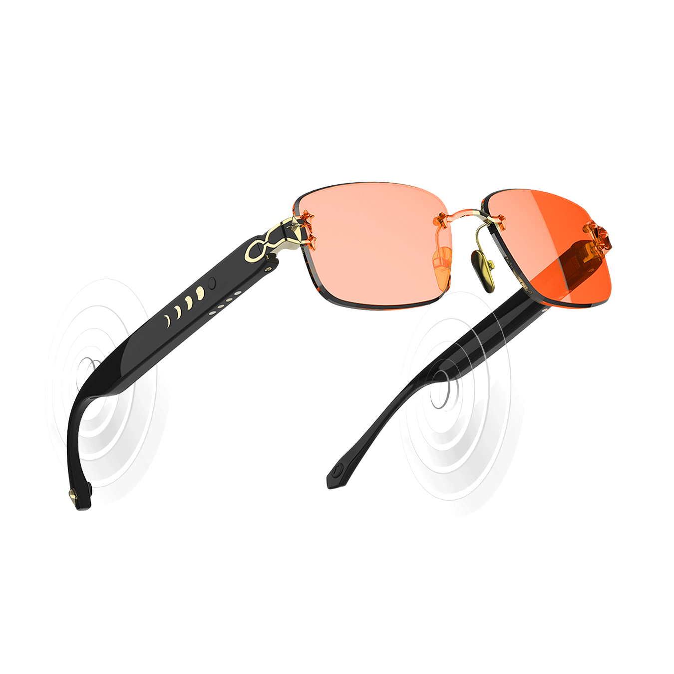 Aura Audio Glossy Black Frame Energy Lenses